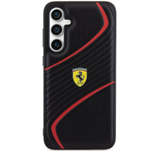 Заредете изображение във визуализатора на галерията – Original FERRARI Case - Twist Metal Logo hardcase FEHCS23FEPTWK for Samsung Galaxy S23 FE Black
