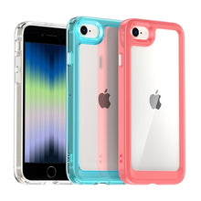 Заредете изображение във визуализатора на галерията – Outer Space Case Case for iPhone SE 2022 / SE 2020 / iPhone 8 / iPhone 7 Hard Cover with Gel Frame Red - TopMag

