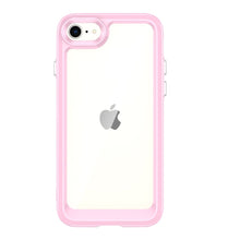 Заредете изображение във визуализатора на галерията – Outer Space Case Case for iPhone SE 2022 / SE 2020 / iPhone 8 / iPhone 7 Hard Cover with Gel Frame Pink - TopMag
