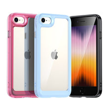 Заредете изображение във визуализатора на галерията – Outer Space Case Case for iPhone SE 2022 / SE 2020 / iPhone 8 / iPhone 7 Hard Cover with Gel Frame Pink - TopMag
