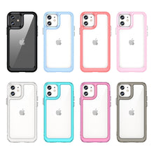 Заредете изображение във визуализатора на галерията – Outer Space Case for iPhone 12 hard cover with gel frame pink - TopMag
