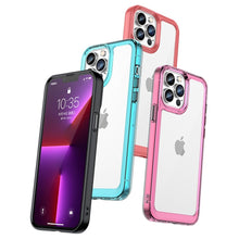 Заредете изображение във визуализатора на галерията – Outer Space Case for iPhone 12 Pro Max hard cover with gel frame black - TopMag
