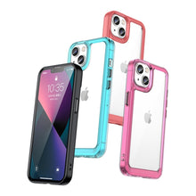 Заредете изображение във визуализатора на галерията – Outer Space Case for iPhone 13 hard cover with gel frame blue - TopMag
