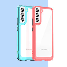 Заредете изображение във визуализатора на галерията – Outer Space Case Cover for Samsung Galaxy S22 + (S22 Plus) Hard Cover with Gel Frame Blue - TopMag
