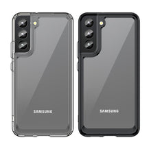 Заредете изображение във визуализатора на галерията – Outer Space Case Cover for Samsung Galaxy S22 + (S22 Plus) Hard Cover with Gel Frame Blue - TopMag
