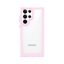Заредете изображение във визуализатора на галерията – Outer Space Case Case for Samsung Galaxy S22 Ultra Hard Cover with Gel Frame Pink - TopMag
