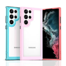 Заредете изображение във визуализатора на галерията – Outer Space Case Case for Samsung Galaxy S22 Ultra Hard Cover with Gel Frame Transparent - TopMag
