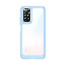 Заредете изображение във визуализатора на галерията – Outer Space Case for Xiaomi Redmi Note 11 Hard Cover with Gel Frame Blue - TopMag
