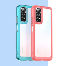 Заредете изображение във визуализатора на галерията – Outer Space Case Cover for Xiaomi Redmi Note 11 Hard Cover with Gel Frame Red - TopMag
