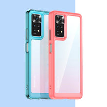 Заредете изображение във визуализатора на галерията – Outer Space Case Case for Xiaomi Redmi Note 11 Pro Hard Cover with Gel Frame Red - TopMag
