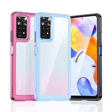 Заредете изображение във визуализатора на галерията – Outer Space Case Case for Xiaomi Redmi Note 11 Pro Hard Cover with Gel Frame Transparent - TopMag
