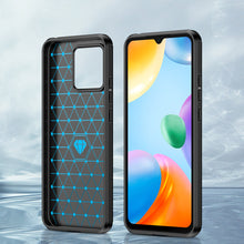 Заредете изображение във визуализатора на галерията – Carbon Case Flexible Cover Sleeve for Xiaomi Redmi 10C black - TopMag
