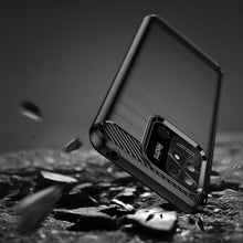 Заредете изображение във визуализатора на галерията – Carbon Case Flexible Cover Sleeve for Xiaomi Redmi 10C black - TopMag

