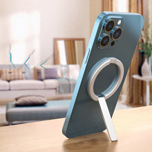Заредете изображение във визуализатора на галерията – Stoyobe Magnetic Bracket HF-IV magnetic phone stand silver - TopMag
