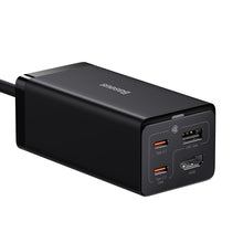 Заредете изображение във визуализатора на галерията – Baseus fast charger GaN5 Pro HUB HDMI 2 x USB-C / USB-A / HDMI 4K 30Hz 1.5m black + USB-C cable - USB-C 100W 40Gb/s (USB4) 1m (CCGP110201)
