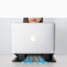 Заредете изображение във визуализатора на галерията – Nillkin 2in1 MacBook sleeve 14 '' case laptop bag stand gray - TopMag
