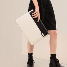 Заредете изображение във визуализатора на галерията – Nillkin 2in1 MacBook sleeve 14 '' case laptop bag stand black and white - TopMag
