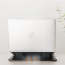 Заредете изображение във визуализатора на галерията – Nillkin 2in1 MacBook sleeve 14 '' case laptop bag stand black and white - TopMag
