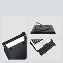 Заредете изображение във визуализатора на галерията – Nillkin 2in1 MacBook sleeve 16 '' case laptop bag stand gray - TopMag
