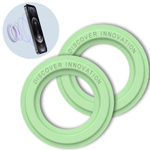 Заредете изображение във визуализатора на галерията – Nillkin SnapHold 2x Adhesive Magnetic Sticker Magnetic Holder Compatible with MagSafe Green - TopMag
