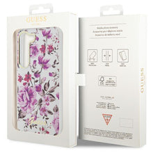 Заредете изображение във визуализатора на галерията – Guess GUHCS23MHCFWST S23+ S916 white/white hardcase Flower Collection
