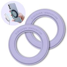 Заредете изображение във визуализатора на галерията – Nillkin SnapLink 2x Adhesive Magnetic Phone Sticker Magnetic Holder Purple (MagSafe Compatible) - TopMag
