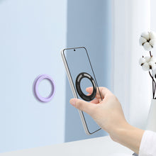 Заредете изображение във визуализатора на галерията – Nillkin SnapLink 2x Adhesive Magnetic Phone Sticker Magnetic Holder Purple (MagSafe Compatible) - TopMag
