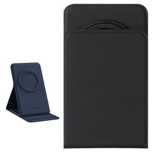 Заредете изображение във визуализатора на галерията – Nillkin SnapBase leather magnetic holder for MagSafe foldable phone holder black - TopMag
