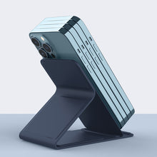 Заредете изображение във визуализатора на галерията – Nillkin SnapBase leather magnetic holder for MagSafe foldable phone holder black - TopMag
