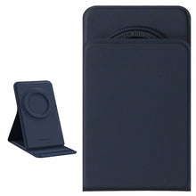 Заредете изображение във визуализатора на галерията – Nillkin SnapBase leather magnetic holder for MagSafe foldable phone holder blue - TopMag
