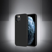 Заредете изображение във визуализатора на галерията – Nillkin Synthetic Fiber Case armored cover for iPhone 12 Pro black - TopMag
