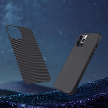 Заредете изображение във визуализатора на галерията – Nillkin Synthetic Fiber Case armored cover for iPhone 12 Pro black - TopMag
