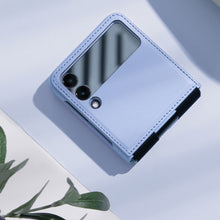 Заредете изображение във визуализатора на галерията – Nillkin Qin leather holster for Samsung Galaxy Z Flip 3 purple - TopMag
