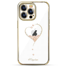 Заредете изображение във визуализатора на галерията – Kingxbar Wish Series case decorated with original Swarovski crystals iPhone 13 Pro Max gold - TopMag
