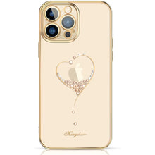 Заредете изображение във визуализатора на галерията – Kingxbar Wish Series case decorated with original Swarovski crystals iPhone 13 Pro Max gold - TopMag
