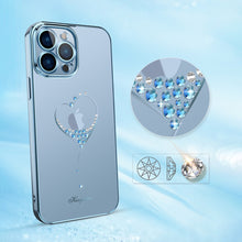 Заредете изображение във визуализатора на галерията – Kingxbar Wish Series case decorated with original Swarovski crystals iPhone 13 Pro Max gold - TopMag
