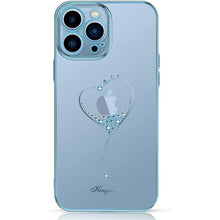 Заредете изображение във визуализатора на галерията – Kingxbar Wish Series case decorated with original Swarovski Crystals iPhone 13 Pro blue - TopMag
