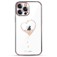 Заредете изображение във визуализатора на галерията – Kingxbar Wish Series case decorated with original Swarovski Crystals iPhone 13 Pro pink - TopMag
