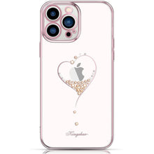 Заредете изображение във визуализатора на галерията – Kingxbar Wish Series case decorated with original Swarovski Crystals iPhone 13 Pro pink - TopMag
