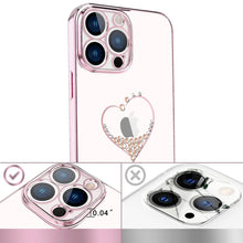 Заредете изображение във визуализатора на галерията – Kingxbar Wish Series case decorated with original Swarovski Crystals iPhone 13 Pro pink - TopMag
