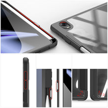 Заредете изображение във визуализатора на галерията – Dux Ducis Toby Armored Flip Smart Case for Oppo Pad with Stylus Holder Black - TopMag
