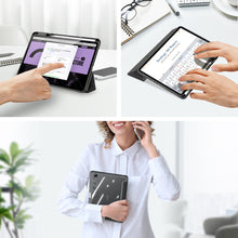 Заредете изображение във визуализатора на галерията – Dux Ducis Toby Armored Flip Smart Case for Oppo Pad with Stylus Holder Black - TopMag
