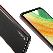 Заредете изображение във визуализатора на галерията – Dux Ducis Yolo elegant cover made of ecological leather for Samsung Galaxy A33 5G black - TopMag
