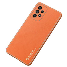 Заредете изображение във визуализатора на галерията – Dux Ducis Yolo elegant cover made of ecological leather for Samsung Galaxy A33 5G orange - TopMag
