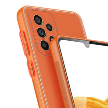 Заредете изображение във визуализатора на галерията – Dux Ducis Yolo elegant cover made of ecological leather for Samsung Galaxy A33 5G orange - TopMag
