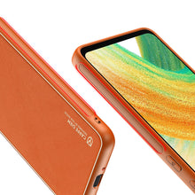 Заредете изображение във визуализатора на галерията – Dux Ducis Yolo elegant cover made of ecological leather for Samsung Galaxy A33 5G orange - TopMag
