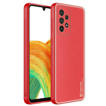 Заредете изображение във визуализатора на галерията – Elegant cover made of artificial leather for Samsung Galaxy A33 5G red. Dux Ducis Yolo - TopMag

