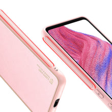 Заредете изображение във визуализатора на галерията – Dux Ducis Yolo elegant cover made of ecological leather for Samsung Galaxy A53 5G pink - TopMag
