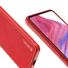Заредете изображение във визуализатора на галерията – Dux Ducis Yolo elegant cover made of ecological leather for Samsung Galaxy A53 5G red - TopMag
