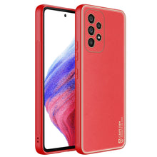 Заредете изображение във визуализатора на галерията – Dux Ducis Yolo elegant cover made of ecological leather for Samsung Galaxy A53 5G red - TopMag
